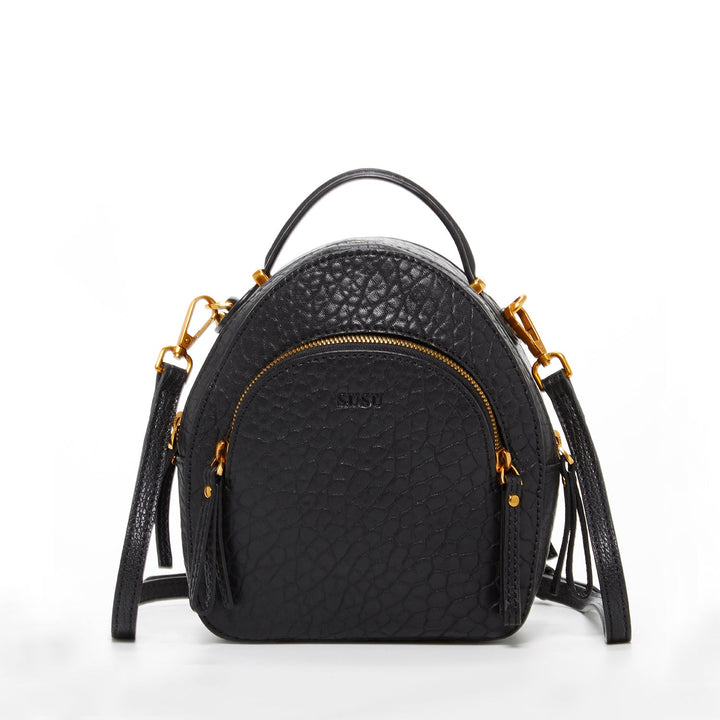 Amanda Black Convertible Backpack Purse