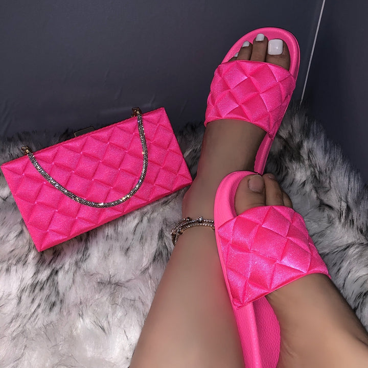 Fashion Purse and Sandals Set Matching Purse and Sandals Ladies Purses and Handbags for Women Luxury