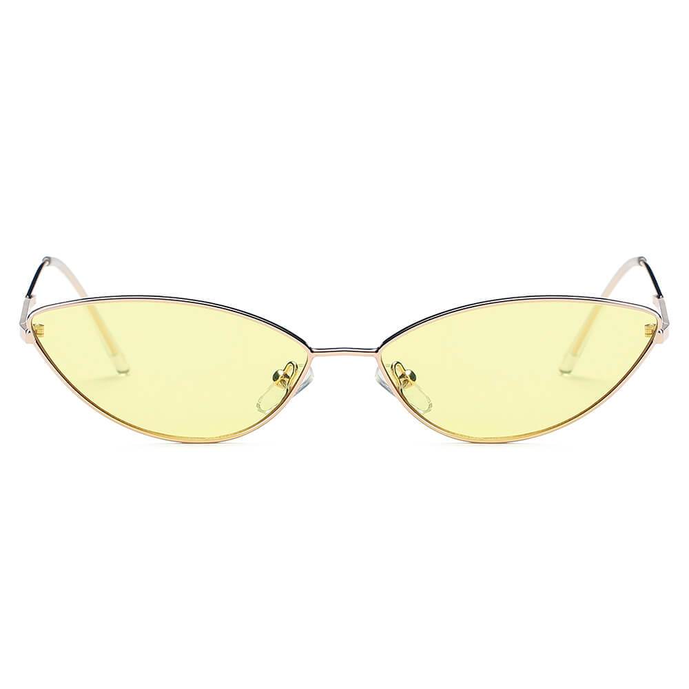 FLINT | S3012 - Small True Retro Vintage Slim Metal Sunglasses