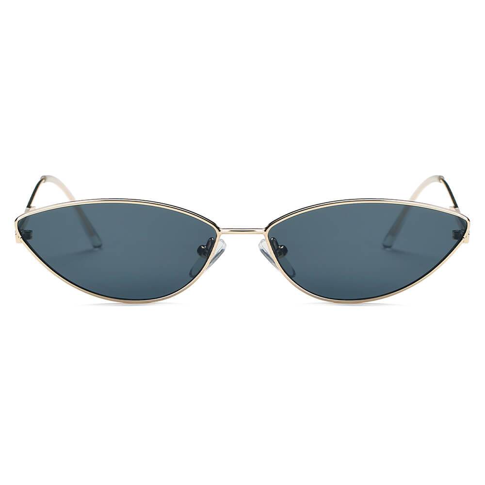 FLINT | S3012 - Small True Retro Vintage Slim Metal Sunglasses