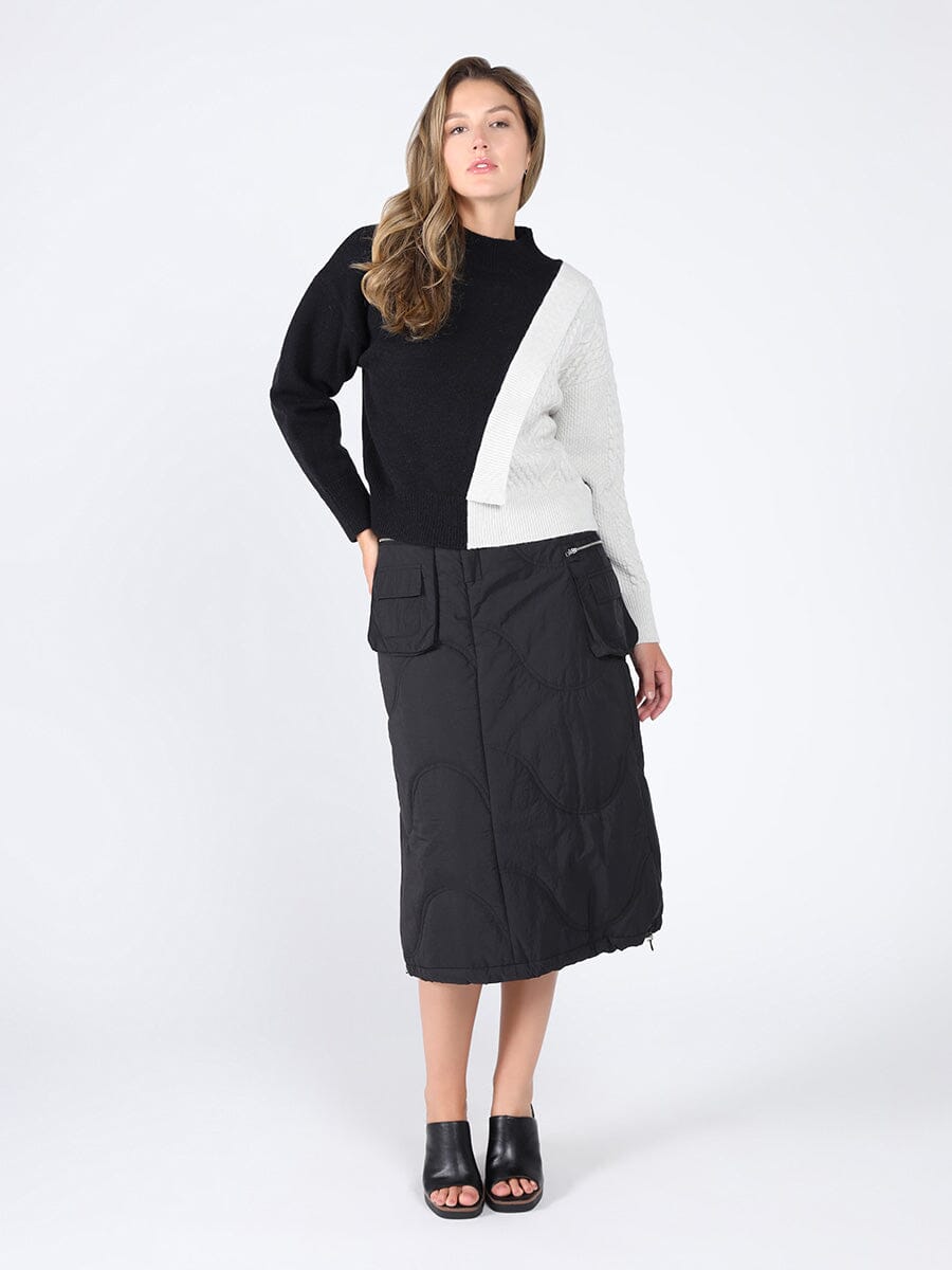 Quilted Cargo Skirt