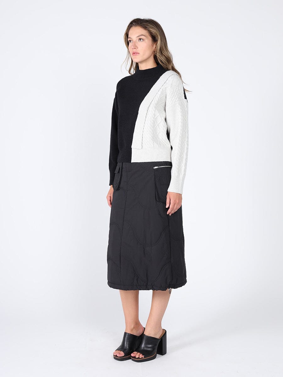 Quilted Cargo Skirt