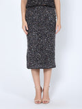 Sequined Midi Pencil Skirt