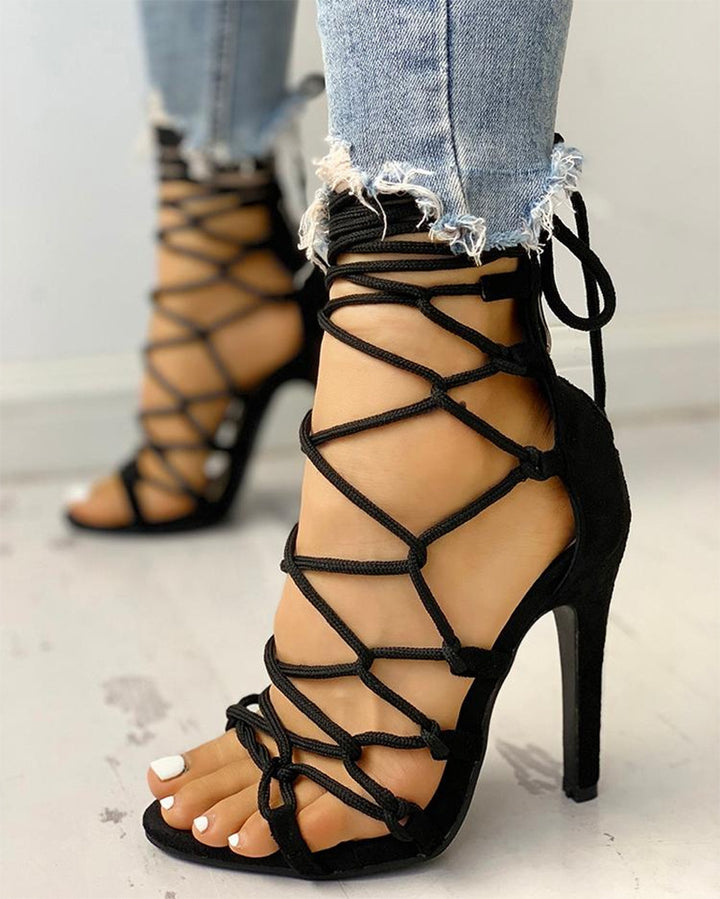 Strappy High Heel  Stilettos