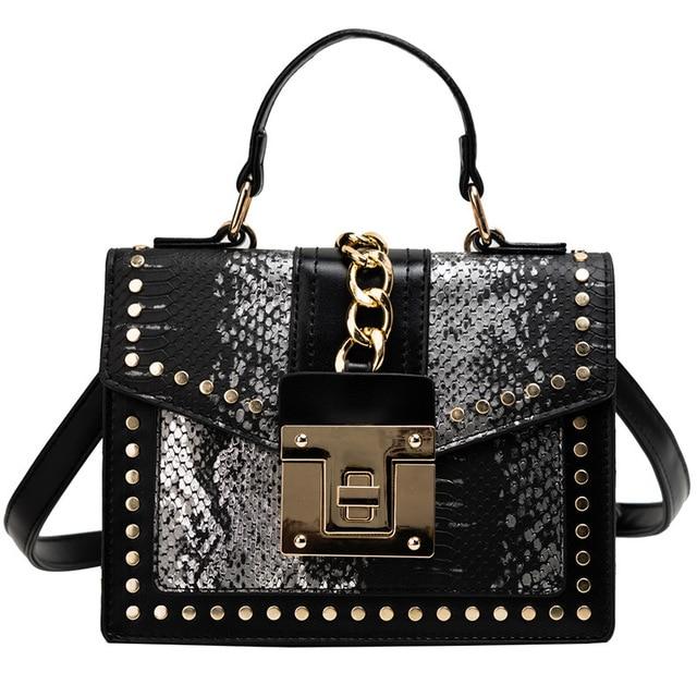 Luxury Small Cross Body Chain Rivet Handbag