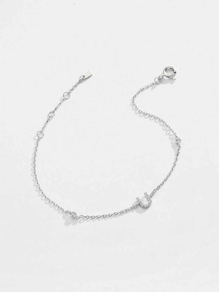 Q To U Zircon 925 Sterling Silver Bracelet