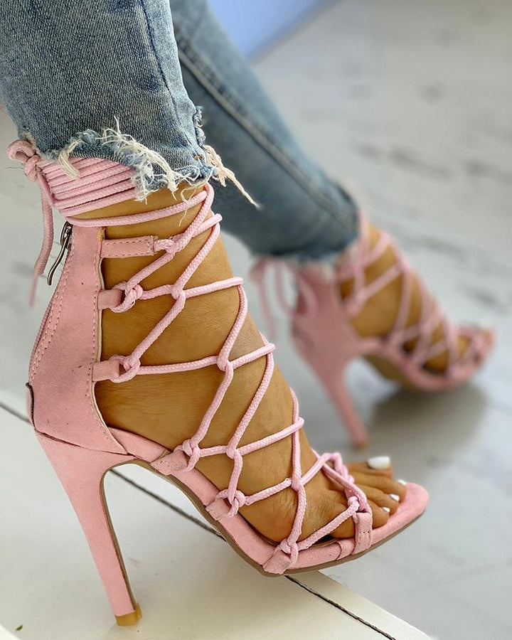 Strappy High Heel  Stilettos