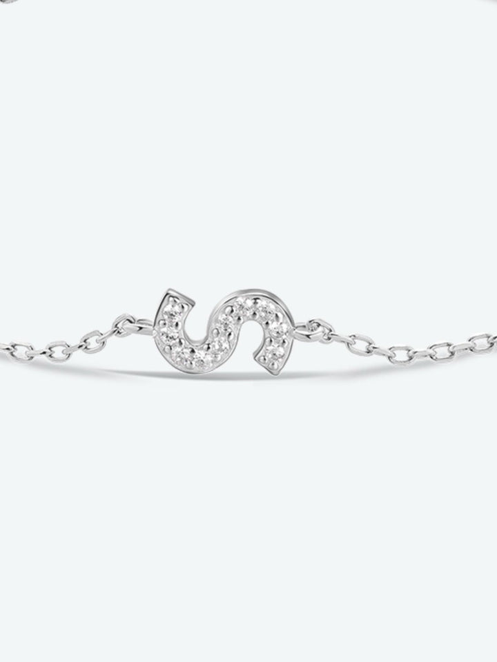 Q To U Zircon 925 Sterling Silver Bracelet