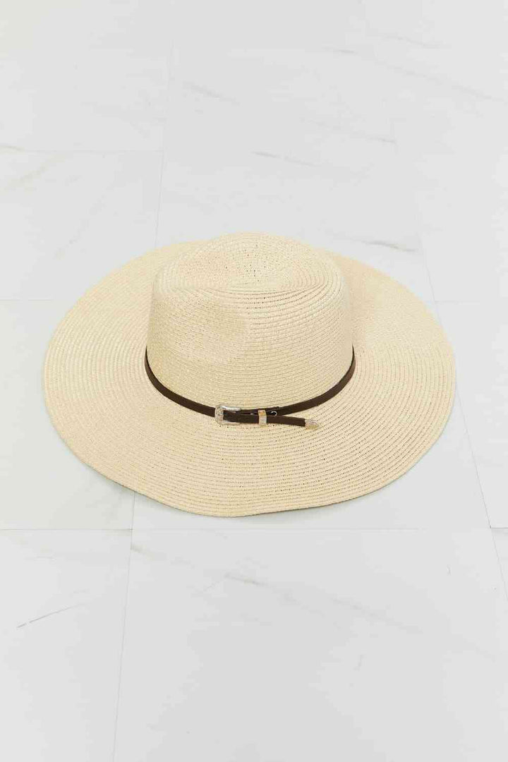 Fame Boho Summer Straw Fedora Hat