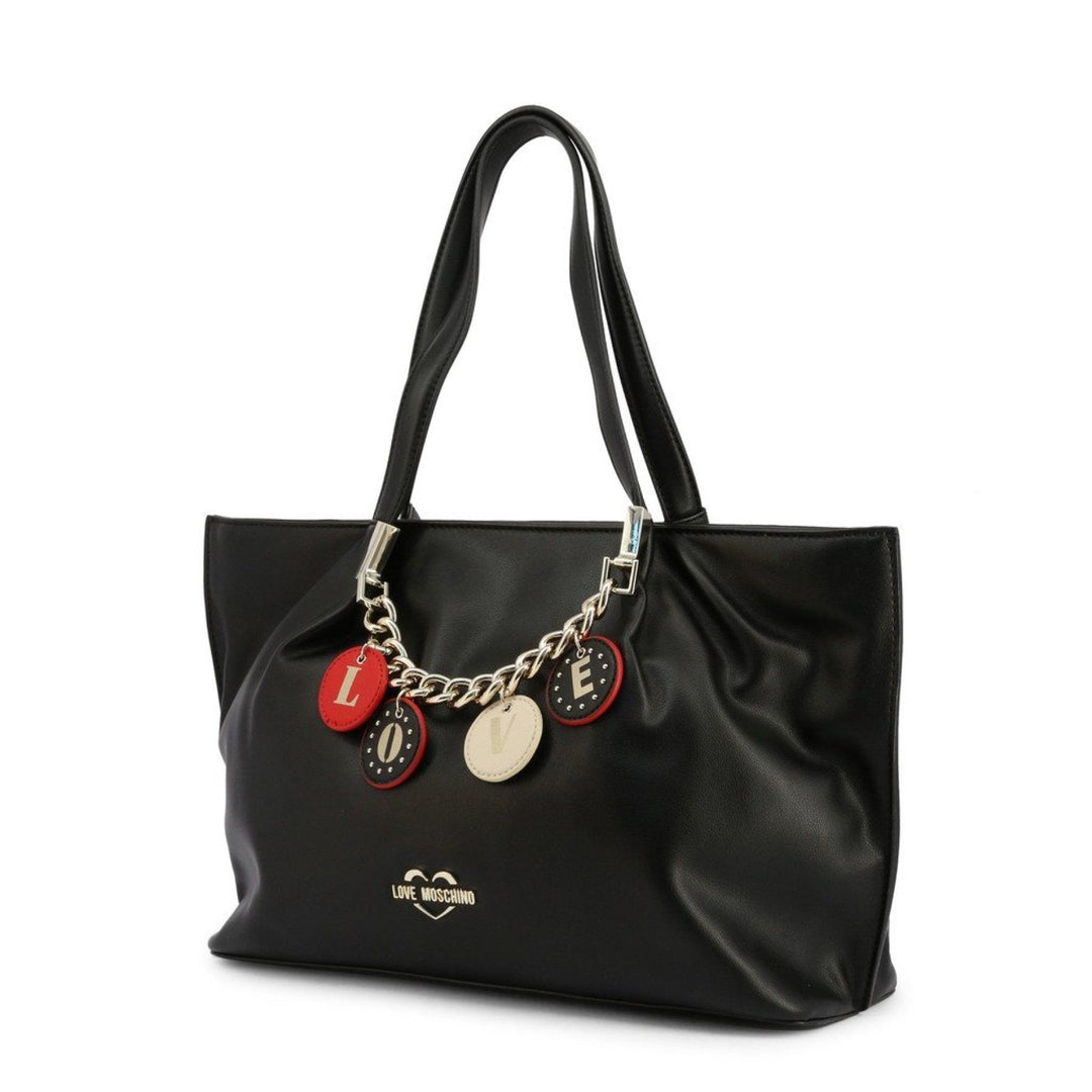 Womens Shoulder Bag - Black/Red Handbag