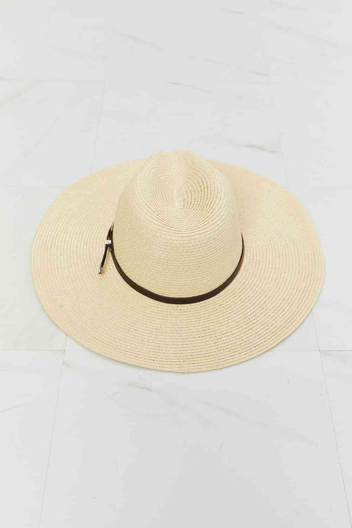 Fame Boho Summer Straw Fedora Hat