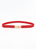 PU Elastic Skinny Belt