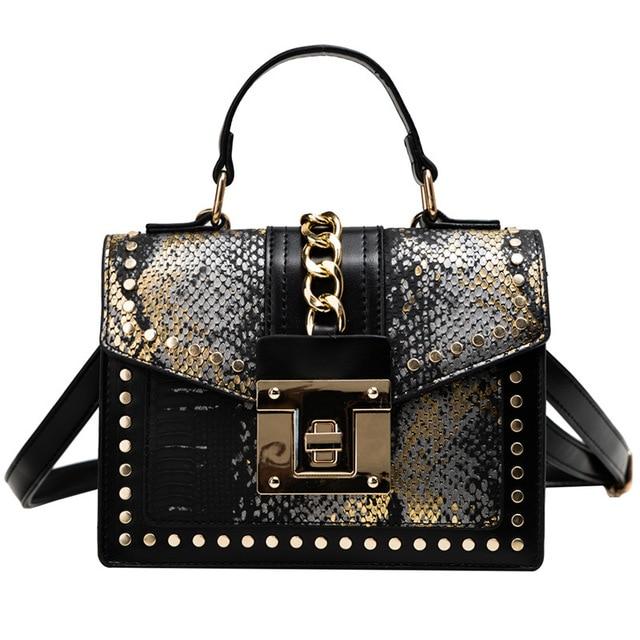 Luxury Small Cross Body Chain Rivet Handbag