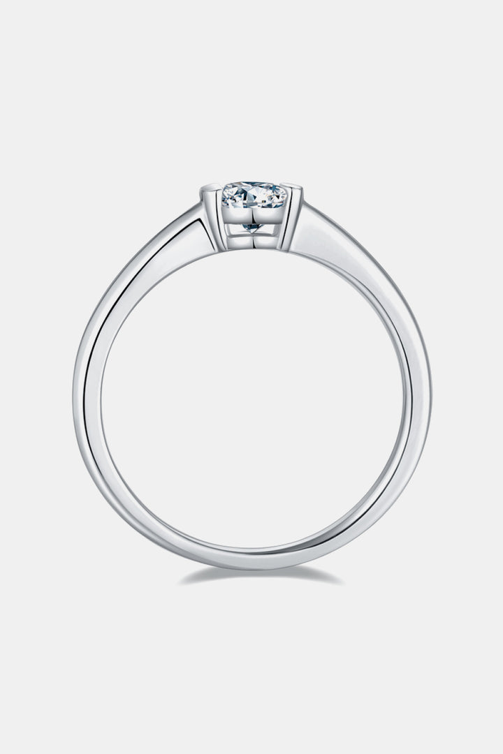 Moissanite 925 Sterling Silver Solitaire Ring