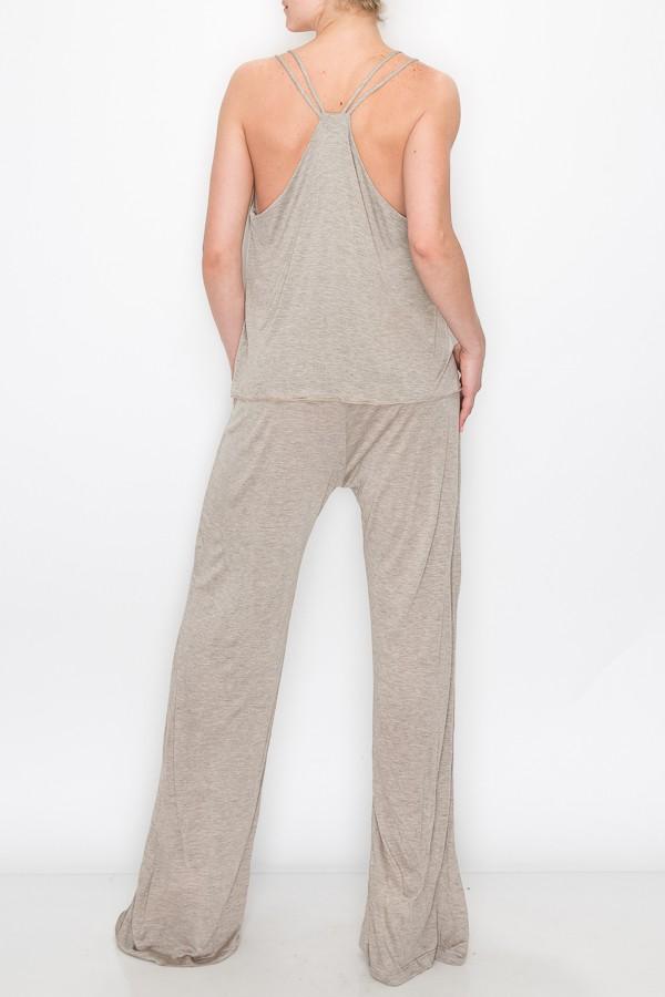 Layered Jumpsuit - Khaki