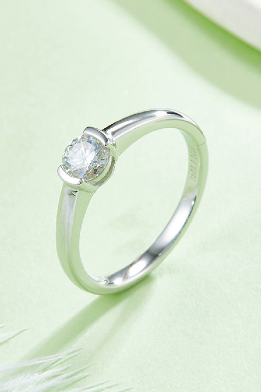 Moissanite 925 Sterling Silver Solitaire Ring