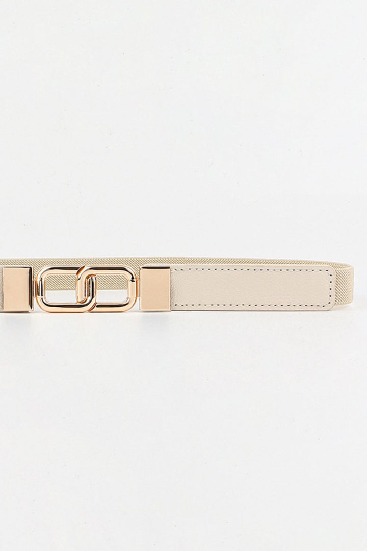 Geometric Double Buckle Elastic Belt