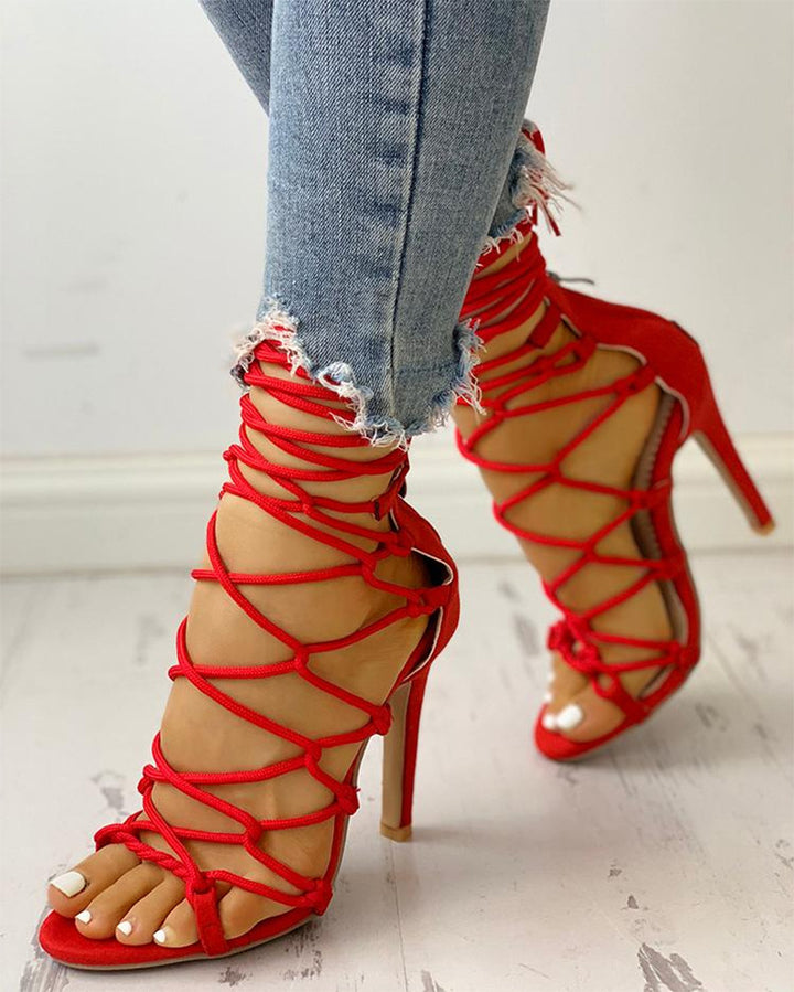 Strappy High Heel  Stilettos