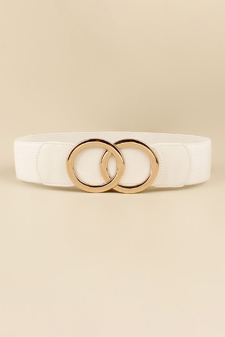 Zinc Alloy Buckle Elastic PU Belt