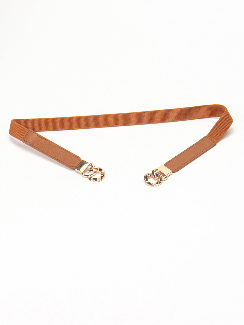 Zinc Alloy Buckle Elastic PU Belt