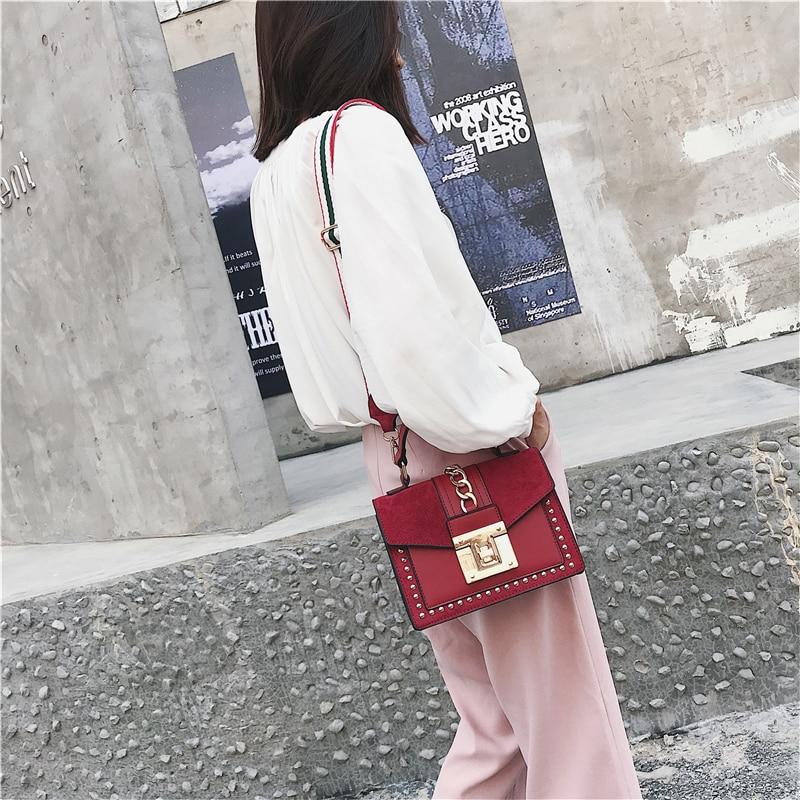 Luxury Small Cross Body Chain Rivet Handbag